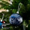 Senjie Night Blue Shatterproof Christmas Ornaments, 32pcs Set, Traditional Style, Plastic Material, Christmas & Wedding Occasion