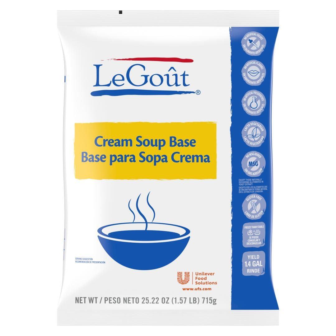 LeGout Cream Soup Base Vegetarian, Gluten Free, No Artificial Flavors or Preservatives, No added MSG, 25.22 oz, Pack of 6
