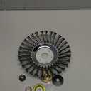 8 Inch Steel Wire Rotary Weed Brush Cutter Trimmer Head for Weed Cutter Eater, Unbreakable Wired Trimmer Blade