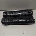 Set of 2 Rubber Bathtub Mats, Non Slip, 16 inch x 28 inch Tub Mats (Black)