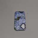 Mainrenka Blue Floral Art Phone Case for iPhone 16, Vintage Cute Aesthetic Phone Cases Shockproof Design Trendy Stylish Kawaii Protective Cover Women Girls