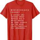 Missionary Definition Noun T-Shirt, XL