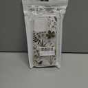 Crystal Phone Case for iPhone 15 Pro Max(2023) 6.7", Cute Clear Protective Cover,White Lace Floral Design [Not-Yellowing] Soft Shockproof Clear Phone Protective Case Cover for Women Girls