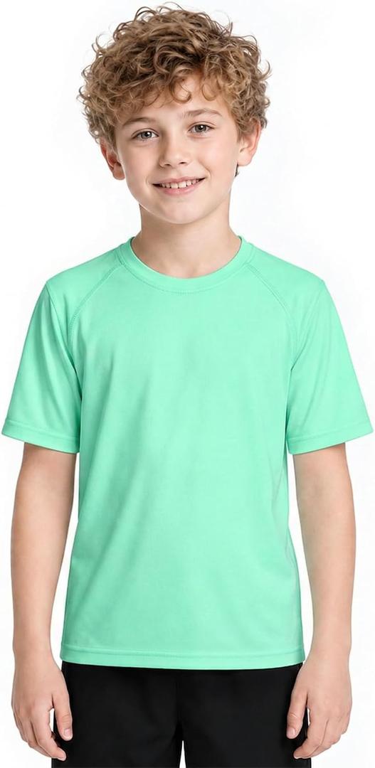 Toddler Boys Swim Shirts Rash Guard Kids UPF 50+ Quick Dry, 6M-15Y