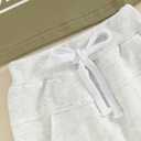 Toddler Baby Boy Summer Clothes Letter Print Short Sleeve Shirt Tops and Shorts Set Summer Outfit 2Pcs (0-6 Months)