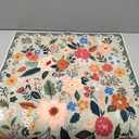 Rugcomf Door Mat Indoor Entrance 2x3 Rug Machine Washable Boho Floral Small Area Rug Non-Slip Low Pile Throw Rugs for Entryway, Kitchen, Front Door Indoor Entrance, Entry, Kids Room (Green)