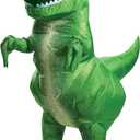 Disguise Women's Rex Inflatable Adult Costume (Green)