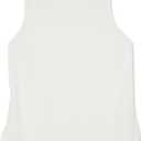 Amazon Essentials Women's Regular-Fit Sleeveless Layering Tank Top, Crew Neck (Ivory)
