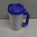 Mugs N Coffee 32 oz Travel Mug  Blue Hospital Mug for Cold Drinks  Double Wall Insulated, Large Handle  BPA-Free, Leak-Resistant  Includes Lid and Straw  Made in USA