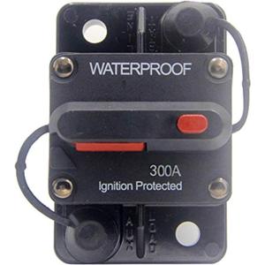 300 Amp Circuit Breaker 30A-300A with Manual Reset Waterproof Inline Fuse Inverter for Marine Trolling Motors Boat ATV Manual Power 12V-48VDC