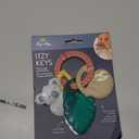 Itzy Ritzy Teething Keys Baby Teether Toy - Features a Braided Texture Ring & Keys, Includes a Water-Filled Leaf-Shaped Teether & Silicone Sloth & Koala Teething Toys, Ideal for Ages 3 Months & Up