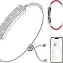 Smart Bracelet for Women, Valentines Day Gifts, Health Activity Fitness Trackers, 24/7 Heart Rate, HRV, Blood Oxygen & Stress Monitor, 24H Sleep Tracker, Free APP for iOS & Android, Silver