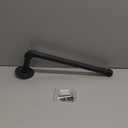 MyGift Paper Towel Holder Metal Under Cabinet Paper Towel Holder, Industrial Pipe Matte Black Wall Mounted Kitchen Towel Rack