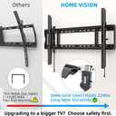 HOME VISION Heavy Duty TV Wall Mount for Large TVs 60-120 Inch, Tilting TV Wall Mount, Max VESA 900x600, Holds up to 220lb, Fits 16/18/24/32 Inch Studs