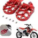 AnXin Foot Pegs Footpegs Footrest Foot Pedals Rests CNC For Z50R 80-99 XR70R 97-03 XR80R XR100R 85-03 CRF80F CRF100F 05-13 Motorcycle Red