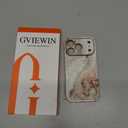 GVIEWIN for iPhone 17 Pro Case Compatible with MagSafe, [Full Camera Protection][Military-Grade Protection] Shockproof Protective Slim Magnetic Marble Phone Case for 17 Pro 6.3", Pearlescent/Gold