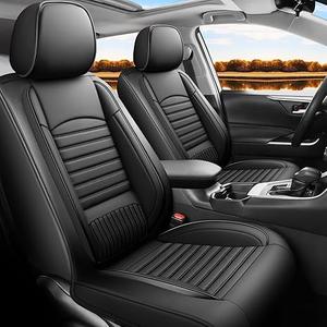 Car seat Covers Compatible with Toyota RAV4 2019-2024 2025 LE XLE XLE Premium Limited Automotive Cushion Protector Replacement, Compatible with Airbag. Waterproof Faux Leather(Full Set, Black)