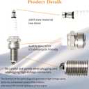 Air Filter 17254-HN5-670 &Oil Filter & Spark Plug Compatible with Honda Rancher TRX350FE TRX350FM TRX350TE TRX350TM 2000 2001 2002 2003 2004 2005 2006 10-99200