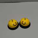 EMDMAK Call Bell, Service Bell for The Porter Kitchen Restaurant Bar Classic Concierge Hotel (3.35 Inch Diameter) (2 Pack)(Yellow)