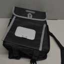 Farasla All-in-One Car Trash Can, Garbage Bag for Car with Removable Leakproof Interior Liner, Adjustable Tissue Holder & Straps(Black)