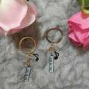 2pcs Piano Keyboard Keychain,Musicians Key Chains for Bag Charms,Cute Keychains for Christmas Birthday Gift with Gift Bag