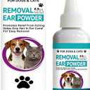 60g Dog Ear Powder for Hair Removal Grooming Grip Powder for Poodles & Doodles, Grooming Aid for Pet Ear Cleaning
