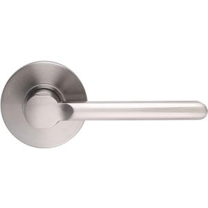 Probrico Flat Half-Dummy Inactive Door Lever, Satin Nickel Non-Turning Interior Closet French Door Handle, 1 Pack
