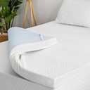 3 Inch Gel Memory Foam Mattress Topper Queen Size, Cooling Bed Topper for Pressure Relief with Removable Breathable Soft Cover, CertiPUR-US Certified