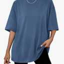 Trendy Queen Womens Oversized Summer T Shirts Fashion Workout Plus Size Tops Short Sleeve Beach Vacation Gym Clothes 2025