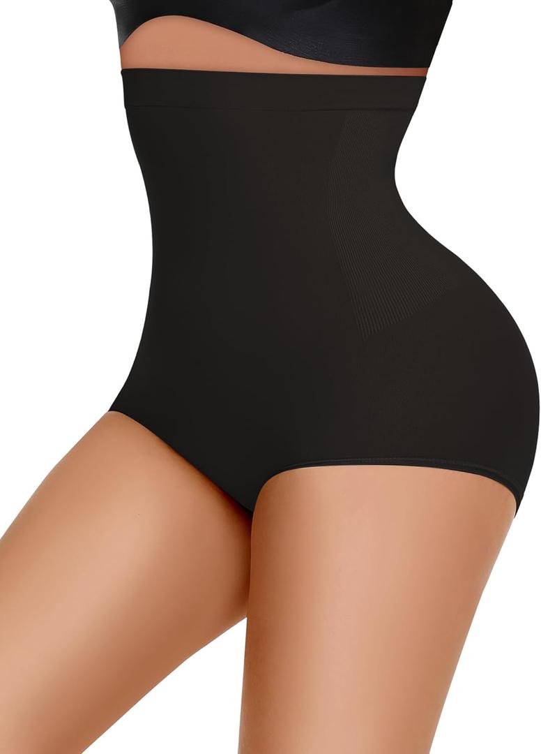 Niceuare Tummy Control Shapewear for Women Seamless High Waisted Slimming Body Shaper Panties Shapewear Shorts Under Dress（Black，Medium）
