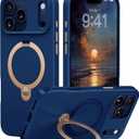 CASEKOO Marine Blue Designed for iPhone 17 Pro Max Case with Spin Magnetic Stand [16FT Military Protection] [Non-Slip Edge] [Fit for MagSafe] MagicStand 360 for iPhone 17 ProMax case 6.9''