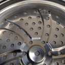 9 Inch Stainless Steel Steamer Basket with Dual Handles Multi-Vent Food Steamer Insert for Dumplings and Buns Kitchen Cooker