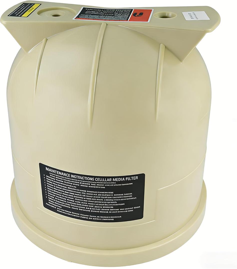 Almond Lid Assembly 178561 Compatible with Pentair Clean & Clear and Predator Pool and Spa D.E. Cartridge Filters CC75 CC150 CC200 Replace Pool Filter Lid 160317 160318 178555