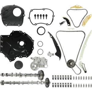 Intake & Exhaust Camshaft Timing Chain Rocker Arm Lifter Kit Fit For VW Jetta Golf GTI Eos Beetle Passat Tiguan CC Audi A3 A4 A5 A6 Q3 Q5 TT 2008-15 2.0,06H103269H 06K109467 06H109022BB, 06H109021K