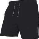 Pair of Thieves Men's Off Duty Tapered Super Soft Lounge Shorts - Cotton Modal Blend Shorts (Black, Large)