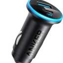 Anker 323 USB-C Car Charger Adapter, 52.5W Cigarette Lighter Charger with 30W PowerIQ 3.0 Fast Charging for iPhone 17/16/15/14/13/12 Series, Galaxy S25/24, Pixel