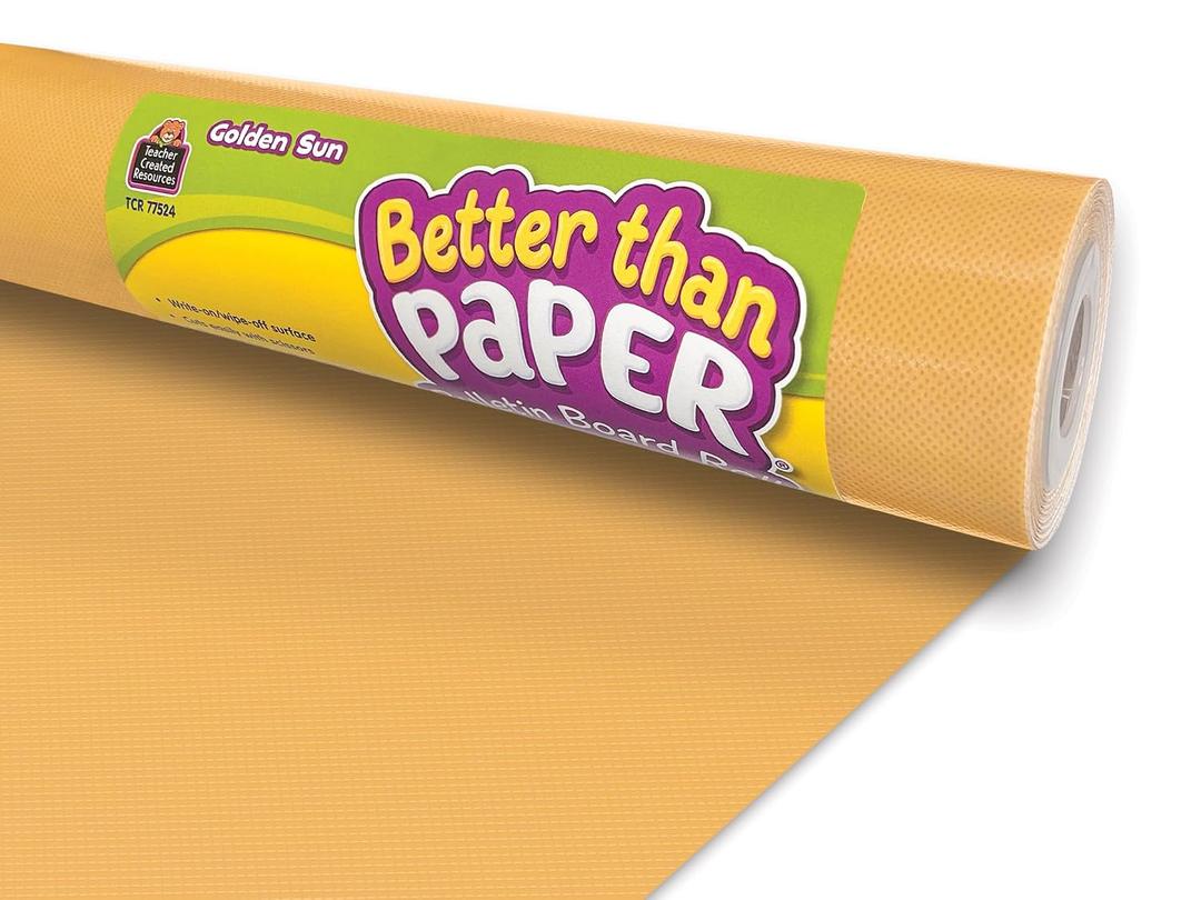 Teacher Created Resources Golden Sun Better Than Paper Bulletin Board Roll (TCR77524)