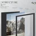24x36 Poster Frame Set of 4, Solid Wood Picture Frames, Display 24x36 Photos without Mat, Horizontal or Vertical Wall Mounting Poster Frame, Black Woodgrain
