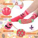 6 Pair Christmas Pilates Socks Novelty Socks Non-Slip Grippy Yoga Supplies for Merry Christmas Dance Workout