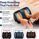 Cloud Massage Shiatsu Foot Massager with Heat, Standard Size, Black
Deep Kneading & Compression, Adjustable Intensity, Multi-Mode Leg and Foot Massager with Remote Control, Anti-Slip Base