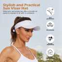 Zando Womens Visor Hats for Women Adjustable Beach Sun Visors for Women Sports Outdoor Unisex Golf Tennis Visor for Men (One Size)