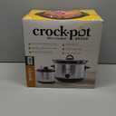 Crock-Pot 5-Quart Smudgeproof Round Manual Slow Cooker with Dipper Silver