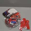 Cartoon Birthday Party Decorations Include Tablecloth, Tableware, Happy Birthday Banner, Balloons, Backdrop, Hanging Swirls, Cake Toppers Party Supplies(10 Guest)