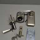 Veise Keypad Door Lock with Handle, Keyless Entry for Front Door & Bedroom, Electronic Lock with Code, Auto-Locking, Easy Installation, Passage Mode, Satin Nickel