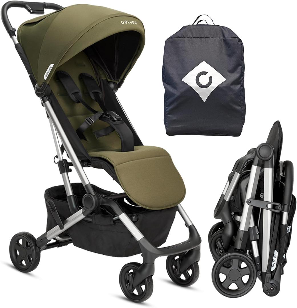 Colugo Compact Stroller - One Hand Fold Lightweight, Travel, Toddler, Airplane, Foldable Stroller with Rain Cover, Backpack and Cup Holder