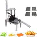 French Fry Cutter for Potatoes Carrots Cucumbers in Restaurants or Home Kitchen Long Lever Arm making cutting easily