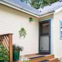 Artificial Plant Hanging Basket with Detachable Leaves Realistic Fake Plants for Home Porch Balcony Decor No Maintenance Fake Plants,1 Pack (Light Green)