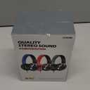 COOSII AC01 OverEar Headphones Wired, Passive Noise Isolating Corded Stereo Headsets with Mic Volume Control for Adults Teens 3.5mm for Chromebooks, Laptop, Computer, Tablets, Travel (Black Blue)