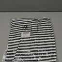 Women's Boho Blouse Red Stripe Bowknot Cutout Back Drop Shoulder Wide Bracelet Sleeve Loose Tee