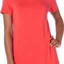 Amazon Essentials Women's Short-Sleeve Scoopneck Tunic, Pack of 2 (XS)